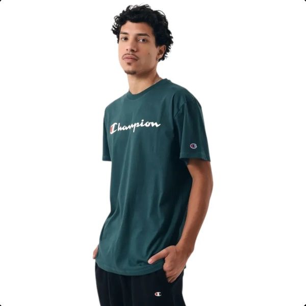 CAMISETA CHAMPION LOGO SCRIPT INK - NIGHT...