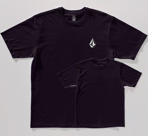 CAMISETA VOLCOM SILK MC ICONIC JUV - PRETO