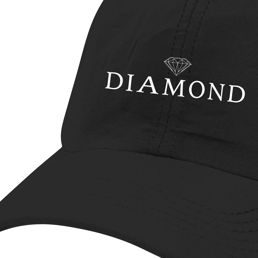 BONE DIAMOND CLASSIC DAD HAT - PRETO