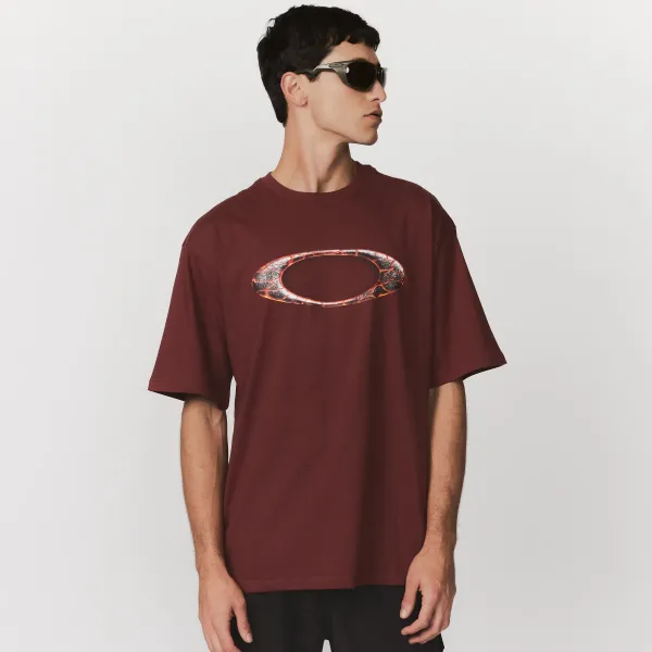 CAMISETA OAKLEY ELLIPSE MAGMA - RED NIGHT