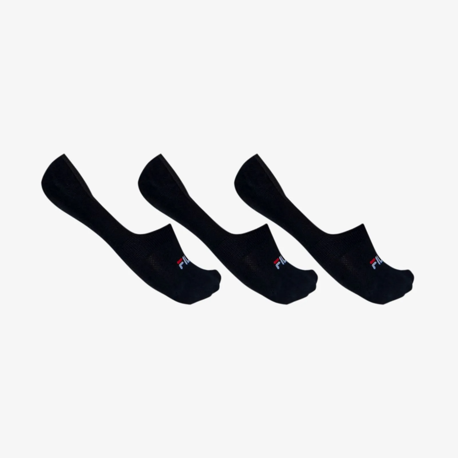 MEIA TRIPACK UNISEX FILA INVISIBLE - PRETO