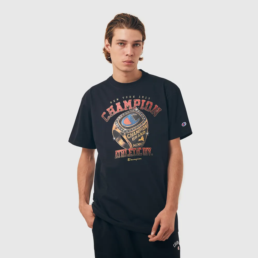 CAMISETA CHAMPION RING ATHLETIC PRETO