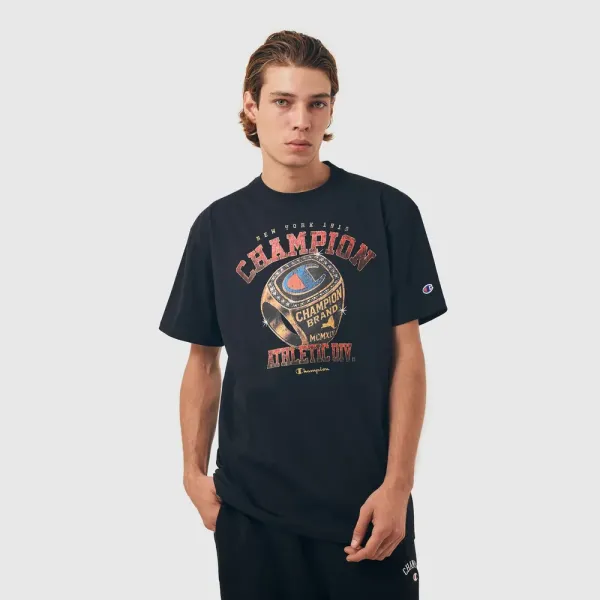 CAMISETA CHAMPION RING ATHLETIC PRETO
