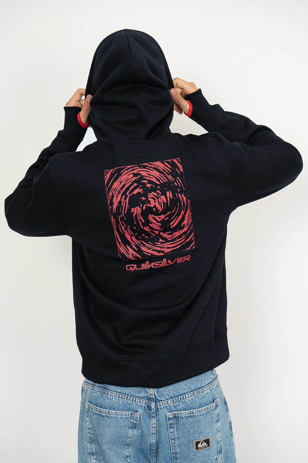MOLETOM QK FECH DOMED LOGO FLAMING HEAT -...