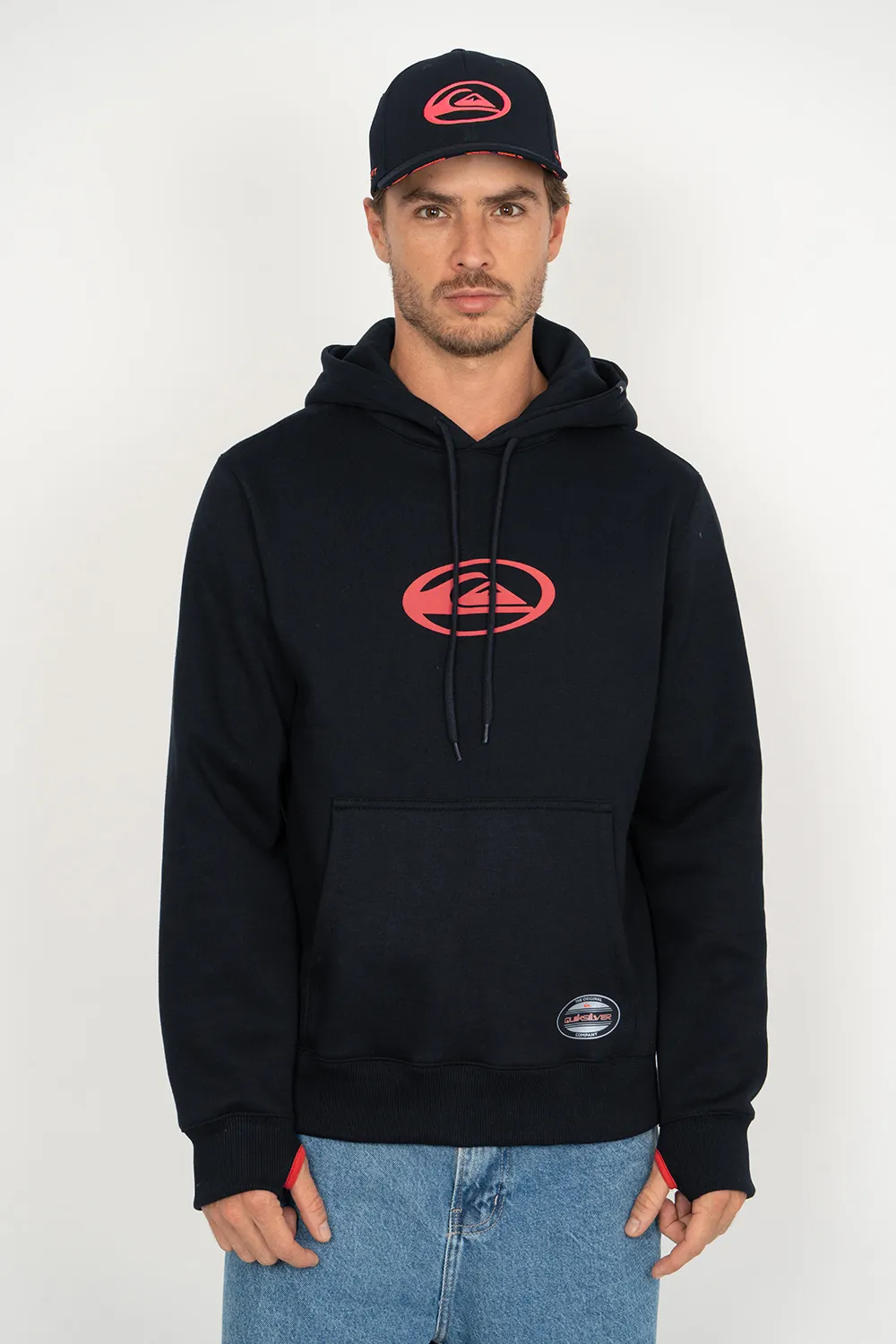 MOLETOM QK FECH DOMED LOGO FLAMING HEAT -...