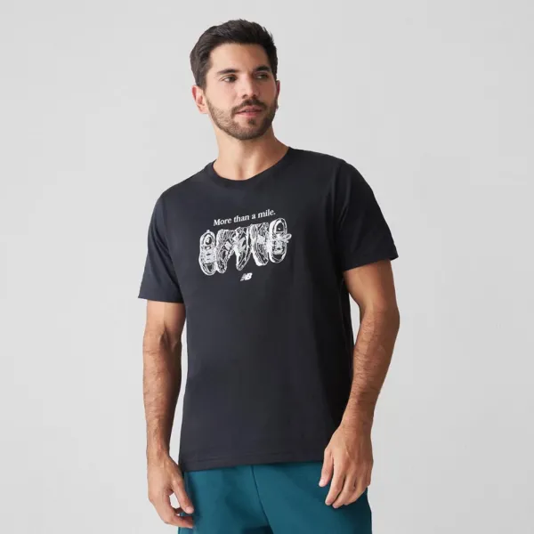 CAMISETA MASC. NEW BALANCE MILER - BLACK 