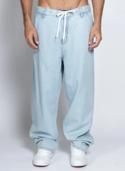 CALCA DC JEANS WORKER BAGGY - AZUL CLARO