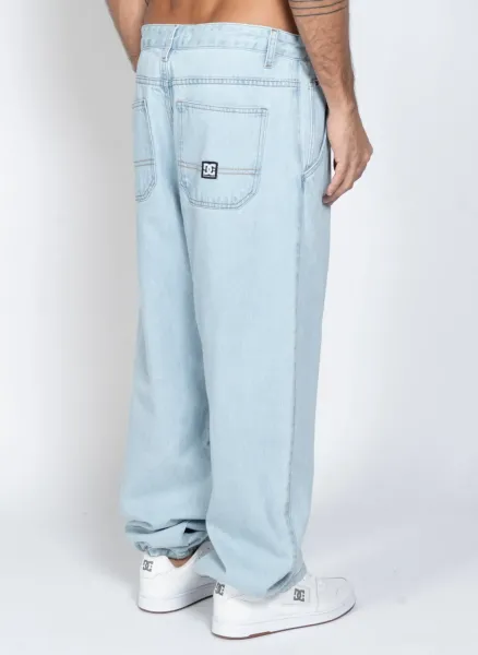 CALCA DC JEANS WORKER BAGGY - AZUL CLARO