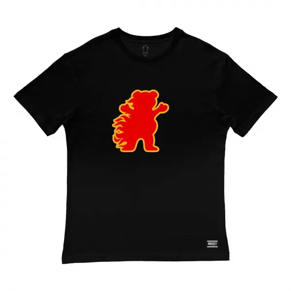 CAMISETA GRIZZLY FIRE FLAME TEE