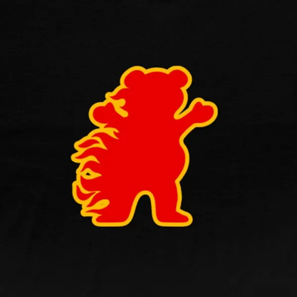 CAMISETA GRIZZLY FIRE FLAME TEE