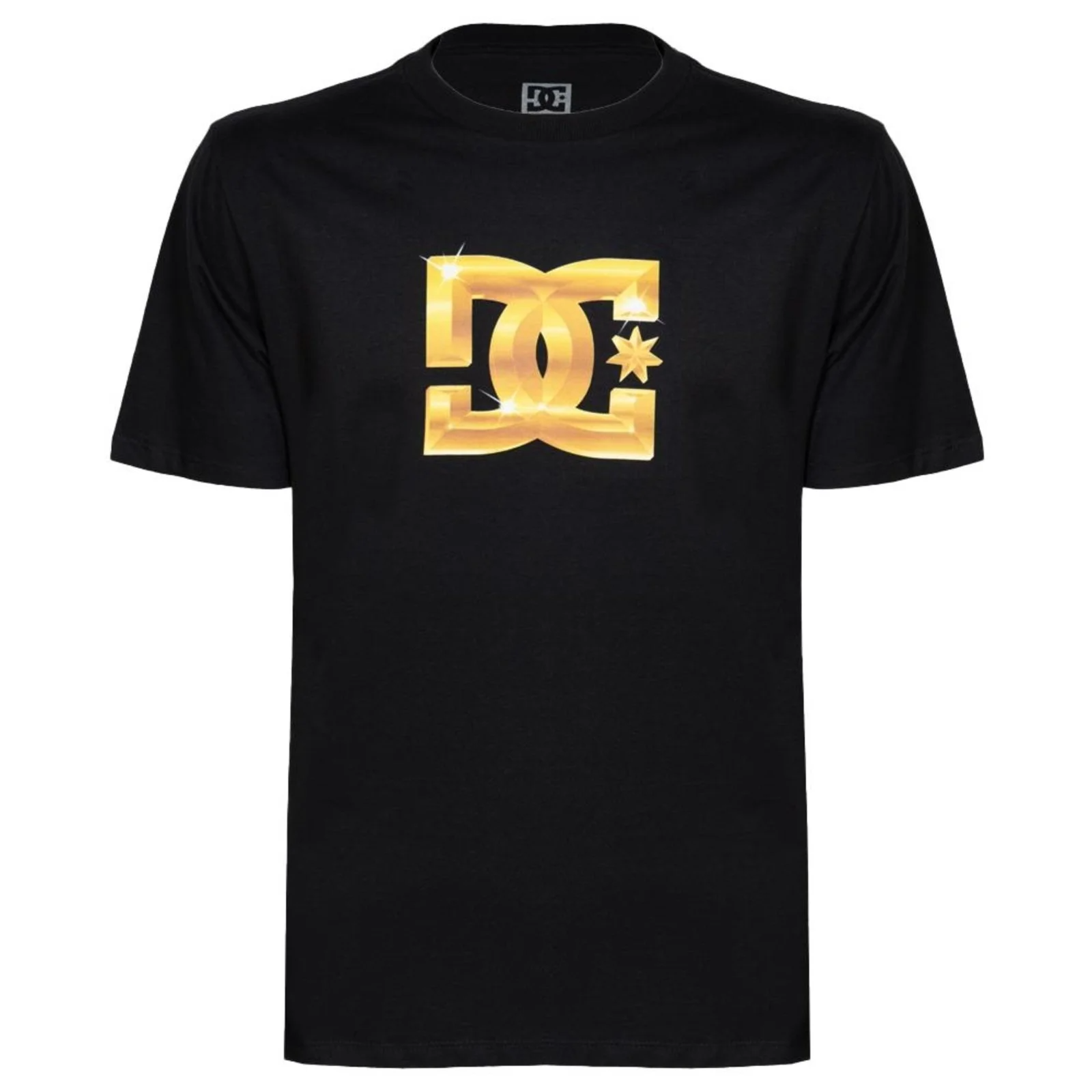 CAMISETA M/C DC STAR CHROME GOLD
