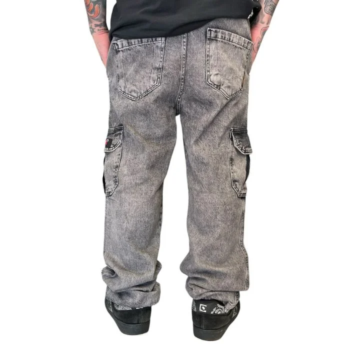 CALÇA YOURFACE CARGO MARMORIZADA - CINZA