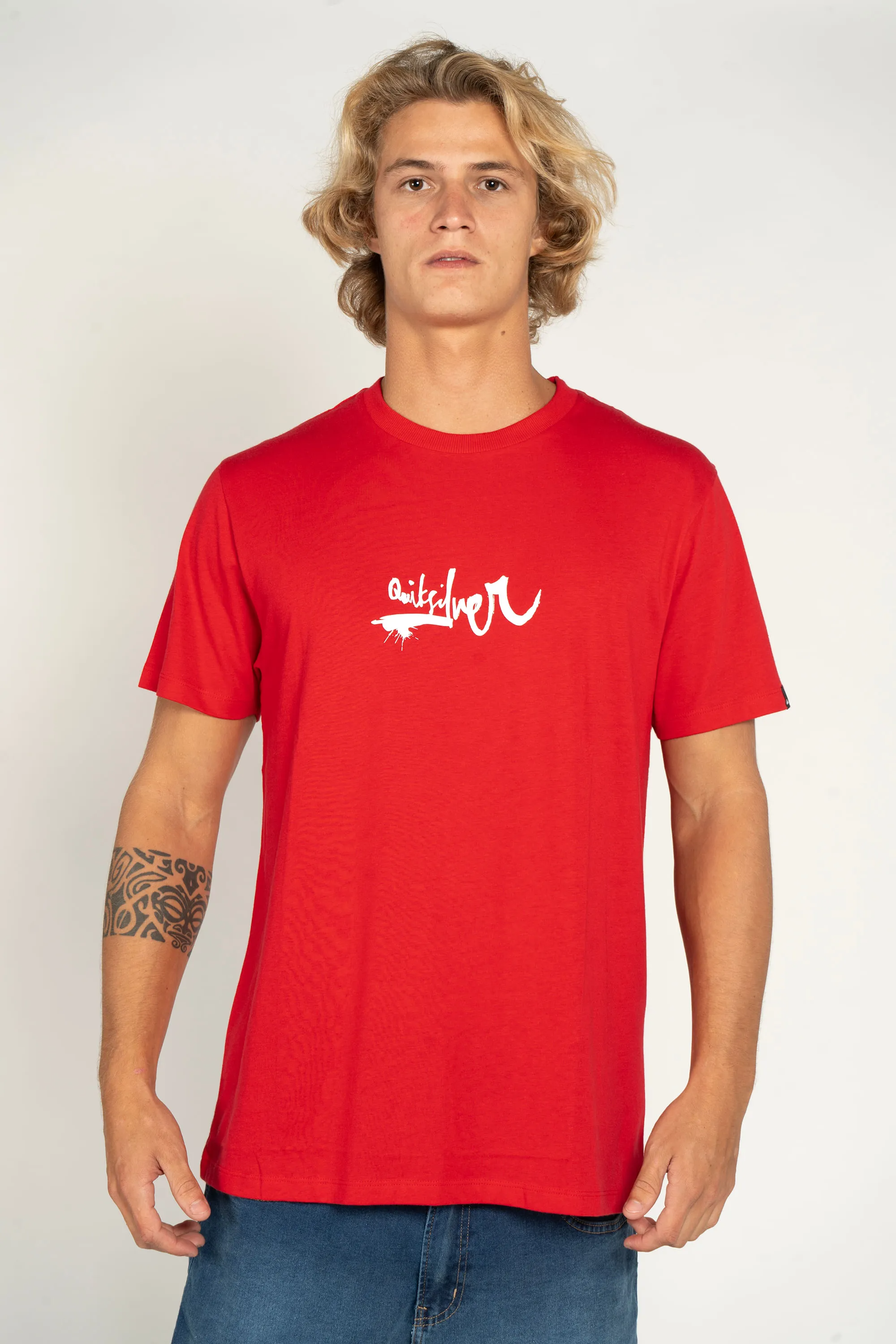 CAMISETA M/C QUIKSILVER IMPAIRED LOGO DNA