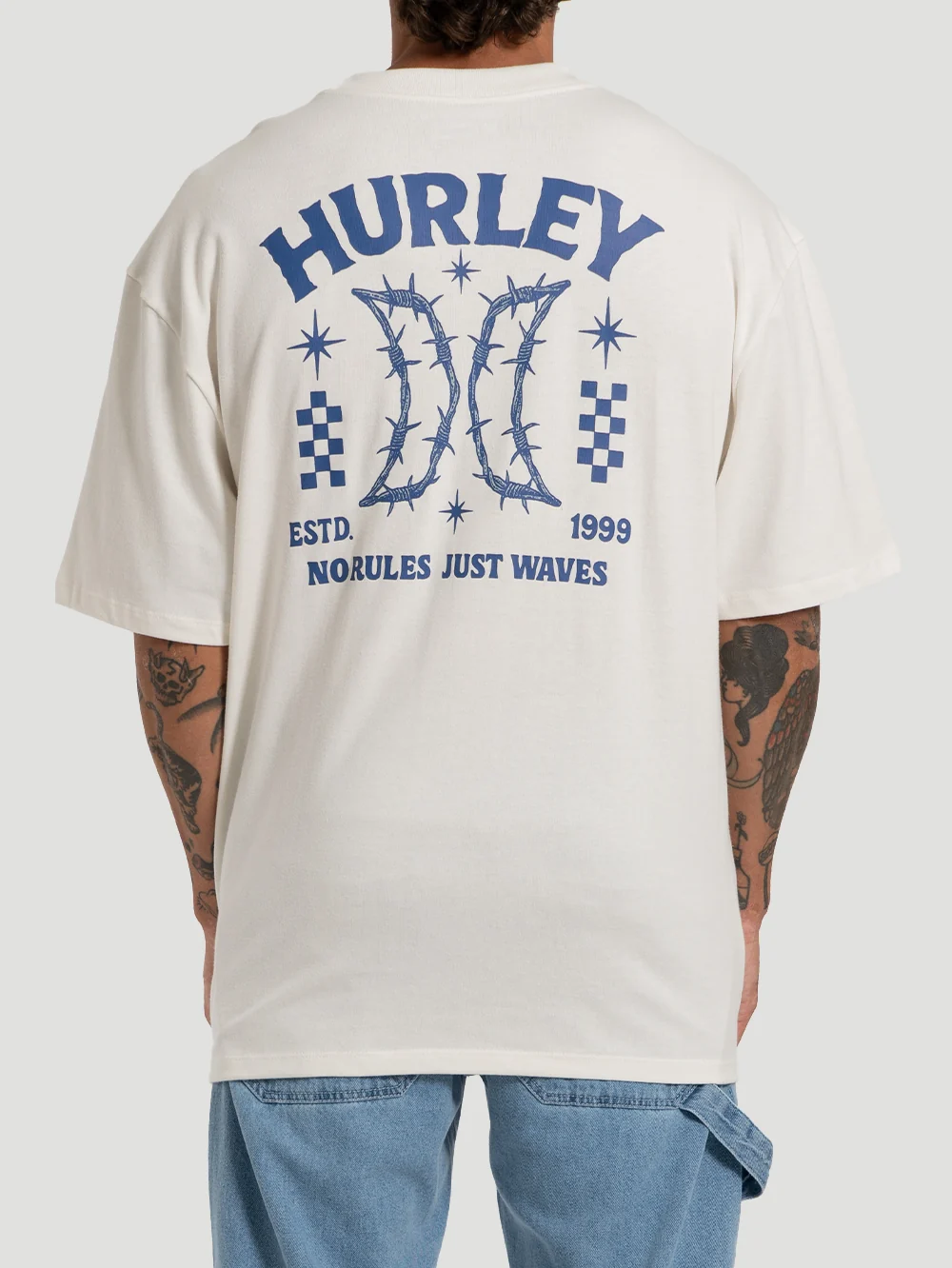 CAMISETA HURLEY MAXFIT NO RULES - OFF WHITE