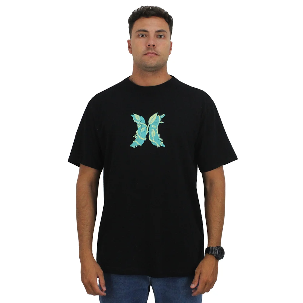CAMISETA M/C HURLEY SILK ICON GARDEN PLUS...