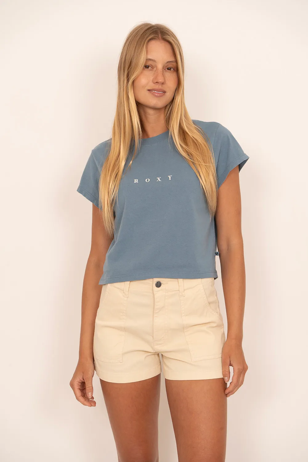 BLUSA ROXY M/C SPACE ROXY - AZUL
