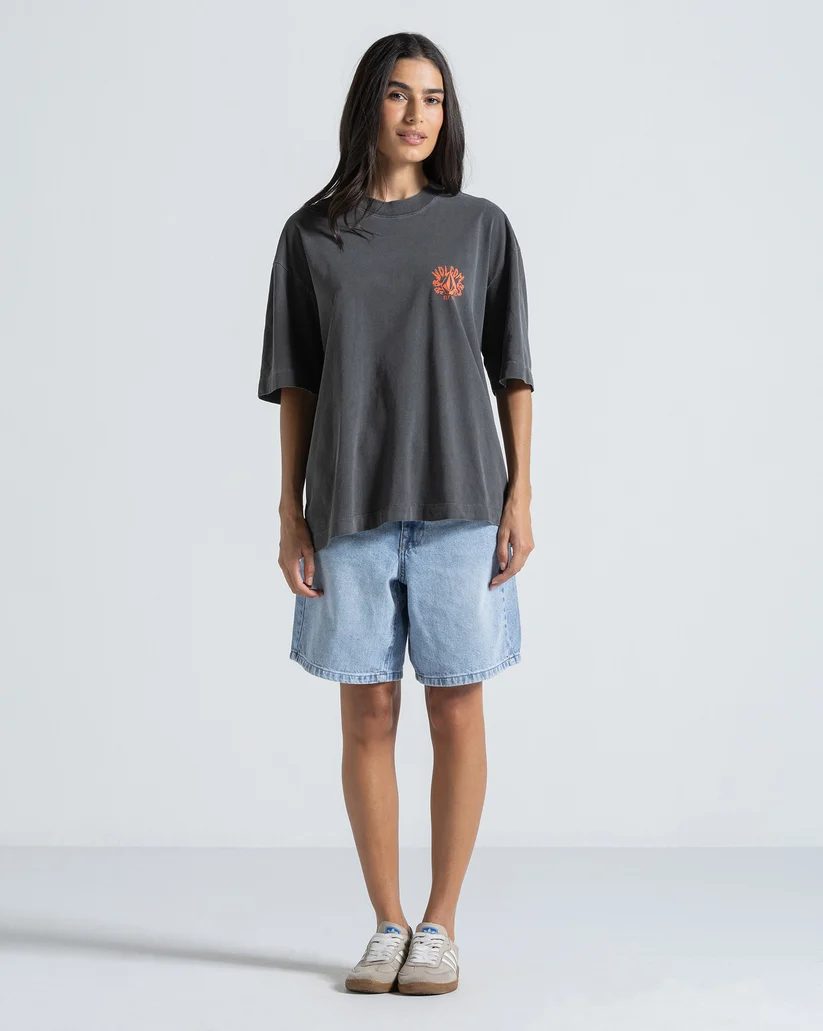 CAMISETA VOLCOM ESP MC TIGER FEM - PRETO