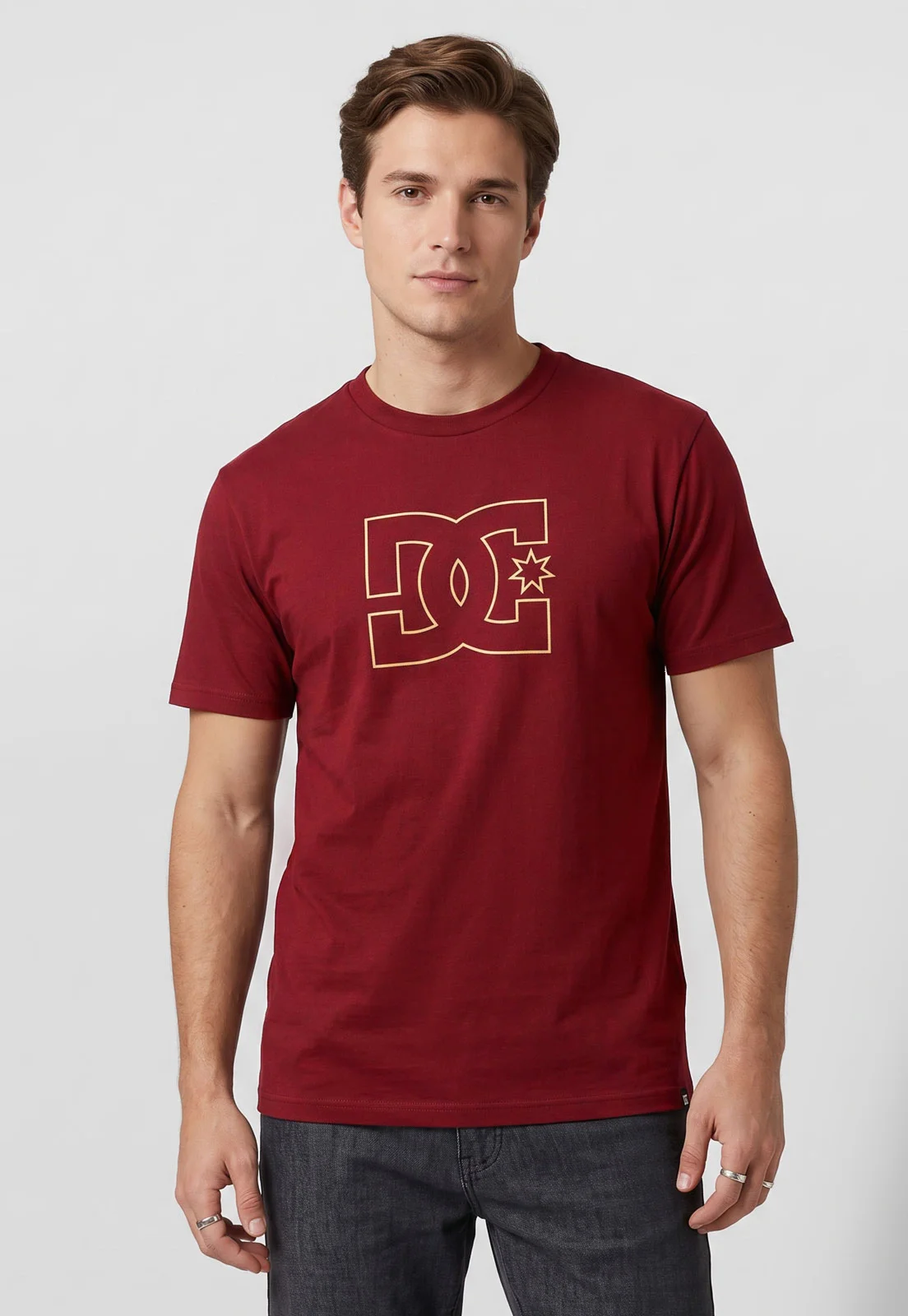 CAMISETA DC M/C OUTLINE STAR - VINHO