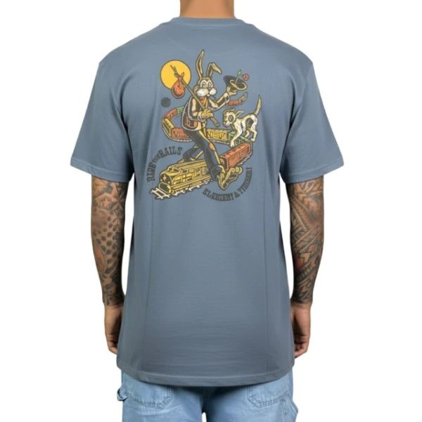 CAMISETA M/C ELEMENT TIMBER ON TRACK - AZUL