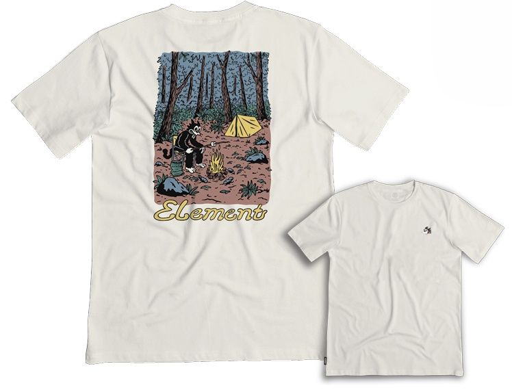 CAMISETA ELEMENT M/C MARSHMALLO - SNOW WHITE