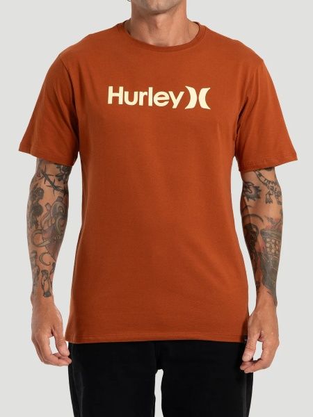 CAMISETA HURLEY SILK OEO SOLID - MARROM