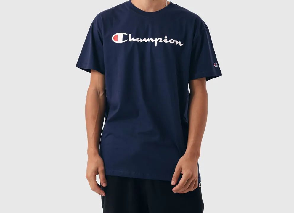 CAMISETA CHAMPION LOGO SCRIPT INK ATHLETI...