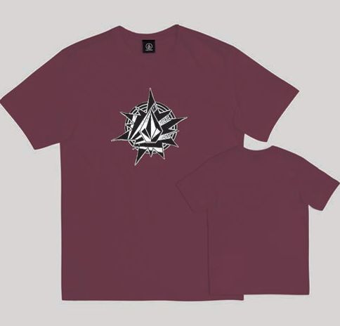 CAMISETA VOLCOM SILK MC YOINK - BORDO