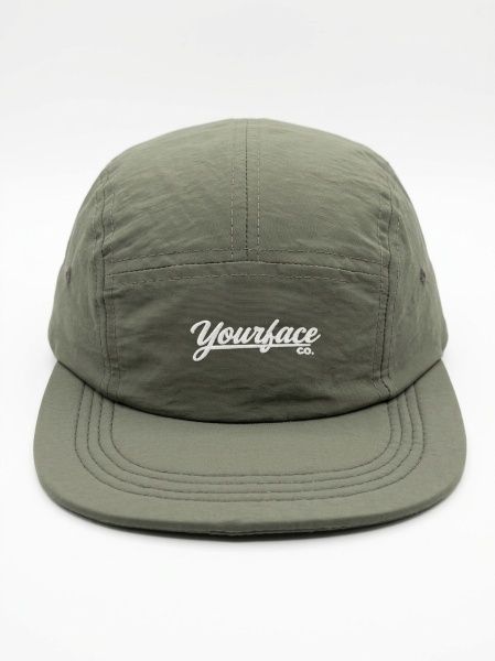 BONÉ YOURFACE 5PANEL CURSIVE - CINZA