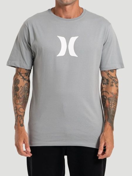 CAMISETA HURLEY SILK ICON - CINZA