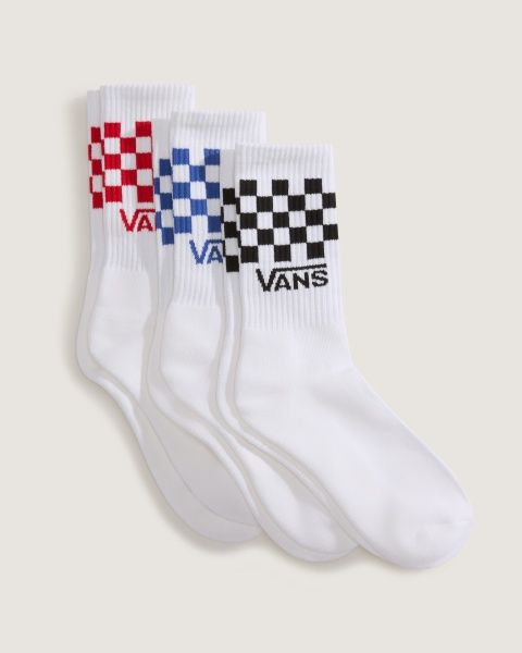 MEIA VANS CLASSIC CHECK CREW - WHITE CHECK