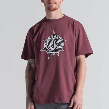 CAMISETA VOLCOM SILK MC YOINK - BORDO