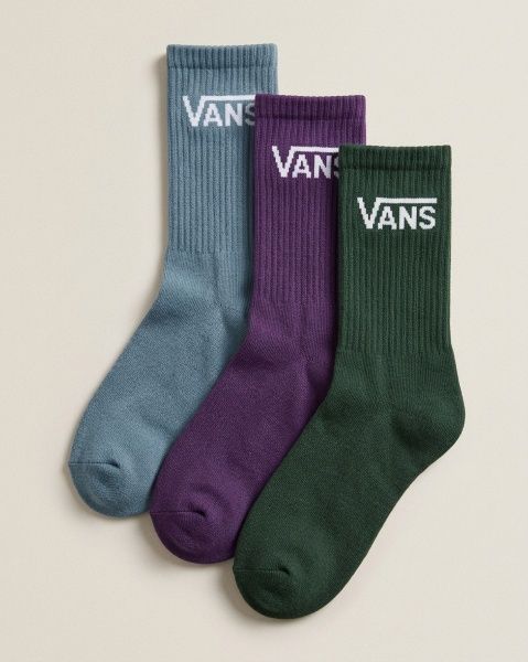 MEIA VANS CLASSIC HALF CREW - OIL GREEN