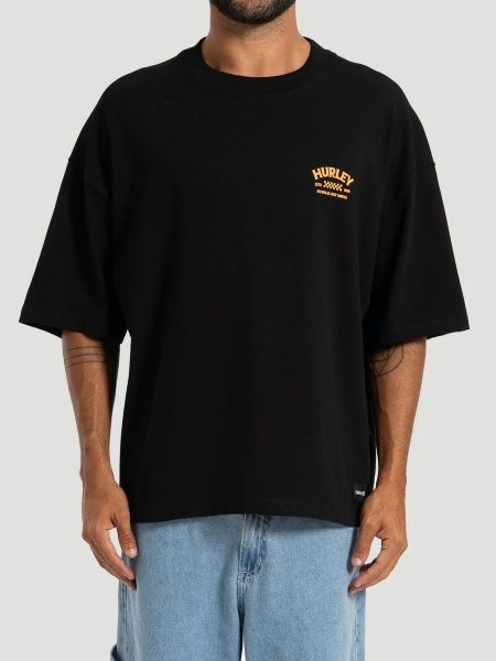CAMISETA HURLEY ESP BOX NO RULES - PRETO