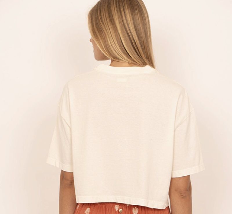 BLUSA ROXY M/C NEW LOGO - OFF WHITE