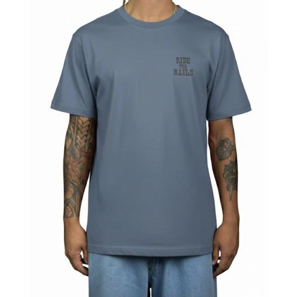CAMISETA M/C ELEMENT TIMBER ON TRACK - AZUL
