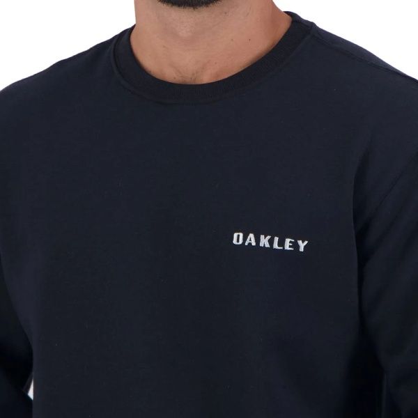 MOLETOM OAKLEY SPORTS CREW NECK - BLACKOUT
