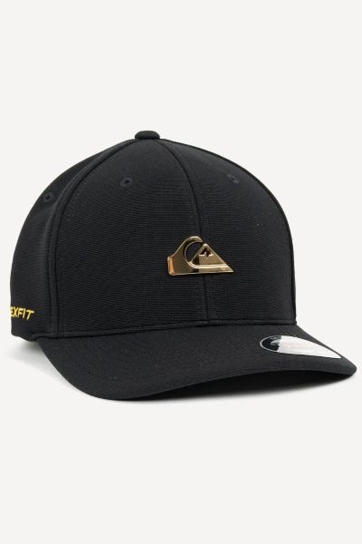 BONE QUIKSILVER BACK GOLDEN PLATE - PRETO