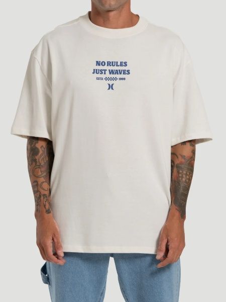 CAMISETA HURLEY MAXFIT NO RULES - OFF WHITE