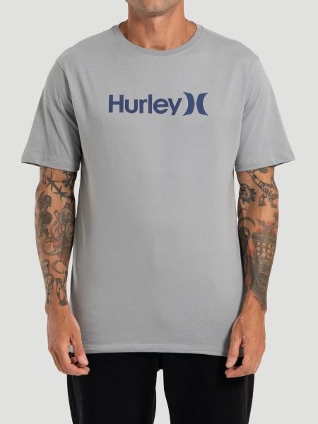 CAMISETA HURLEY SILK OEO SOLID - CINZA