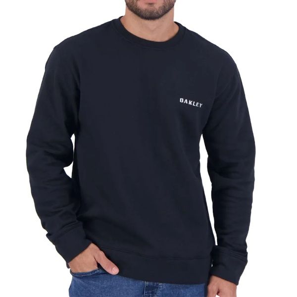 MOLETOM OAKLEY SPORTS CREW NECK - BLACKOUT