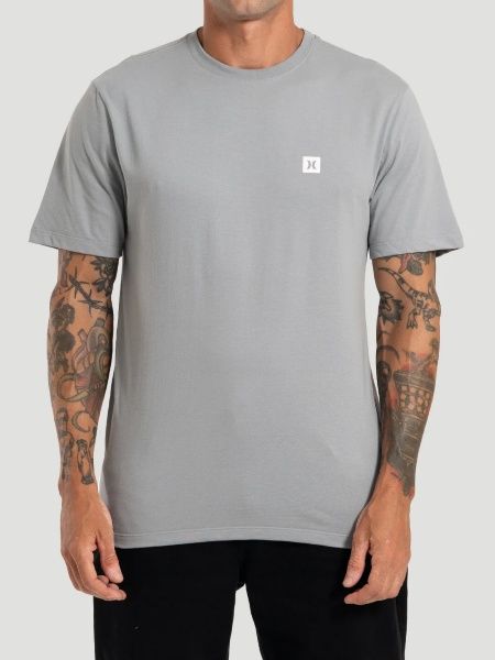 CAMISETA HURLEY SILK MINI ICON PS - CINZA