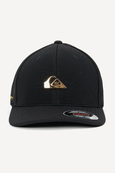 BONE QUIKSILVER BACK GOLDEN PLATE - PRETO