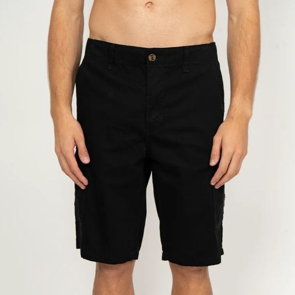 BERMUDA QUIKSILVER CARGO TWILL - PRETO